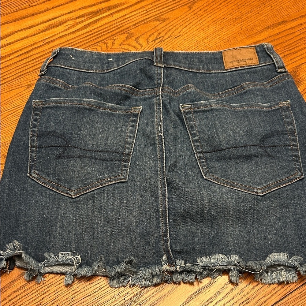 American Eagle Outfitters Blue Denim Mini Skirt - Picture 2 of 4